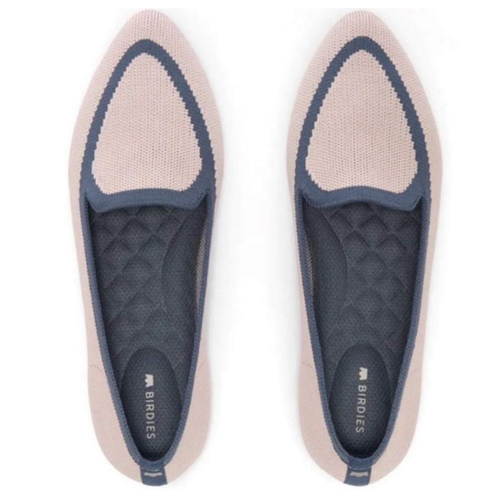 Birdies Blush and Navy Loafers